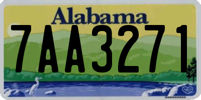 AL license plate 7AA3271