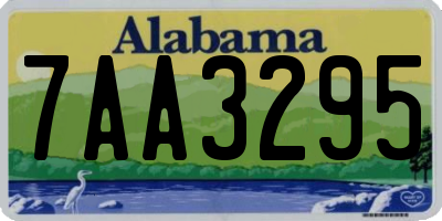 AL license plate 7AA3295