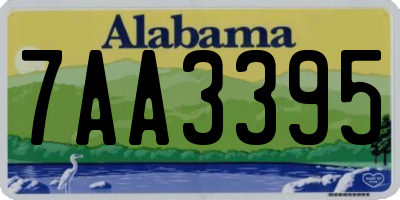 AL license plate 7AA3395