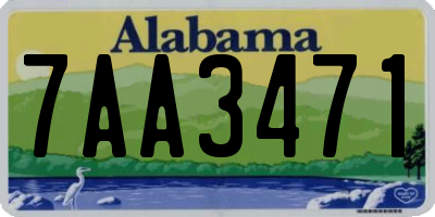 AL license plate 7AA3471