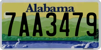 AL license plate 7AA3479