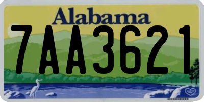 AL license plate 7AA3621