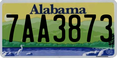 AL license plate 7AA3873