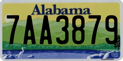 AL license plate 7AA3879