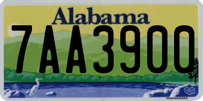 AL license plate 7AA3900