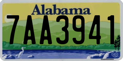 AL license plate 7AA3941
