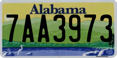 AL license plate 7AA3973