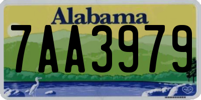 AL license plate 7AA3979