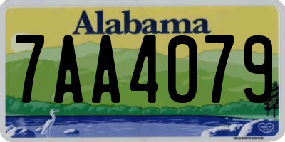 AL license plate 7AA4079