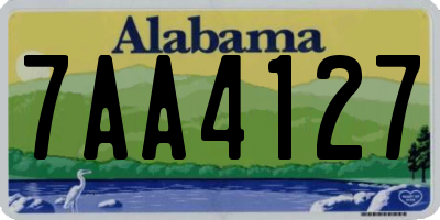 AL license plate 7AA4127