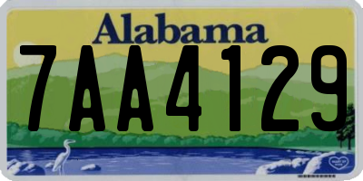 AL license plate 7AA4129