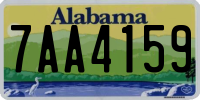 AL license plate 7AA4159