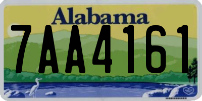 AL license plate 7AA4161