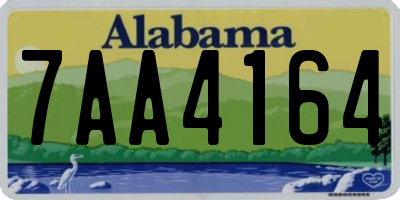 AL license plate 7AA4164