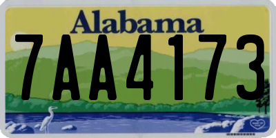 AL license plate 7AA4173