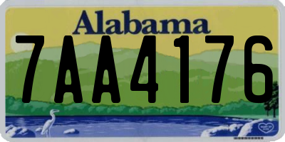 AL license plate 7AA4176
