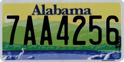 AL license plate 7AA4256
