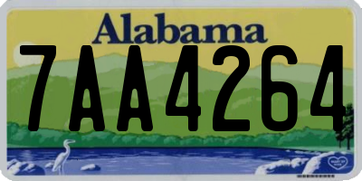 AL license plate 7AA4264