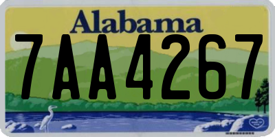 AL license plate 7AA4267