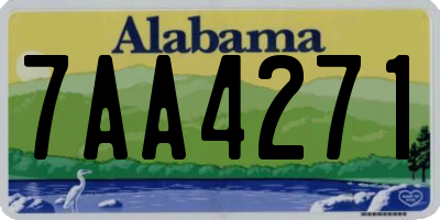 AL license plate 7AA4271