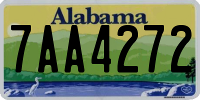 AL license plate 7AA4272