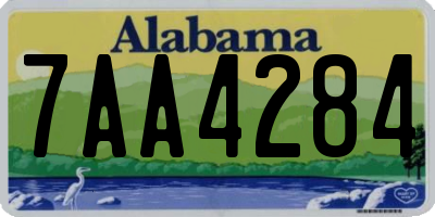 AL license plate 7AA4284