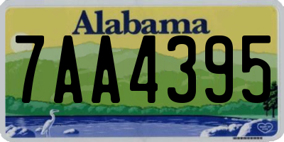 AL license plate 7AA4395