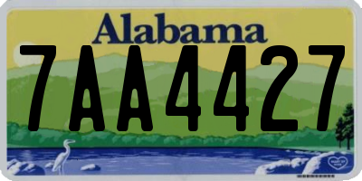 AL license plate 7AA4427