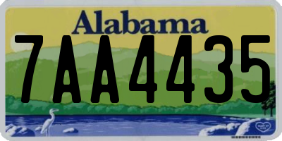 AL license plate 7AA4435
