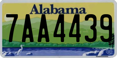AL license plate 7AA4439