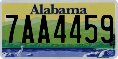 AL license plate 7AA4459