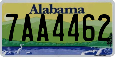 AL license plate 7AA4462