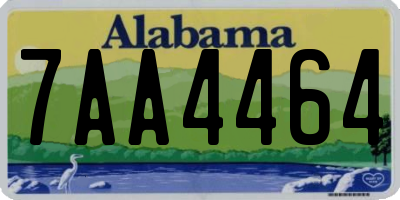 AL license plate 7AA4464