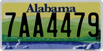 AL license plate 7AA4479
