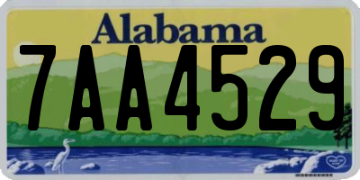 AL license plate 7AA4529