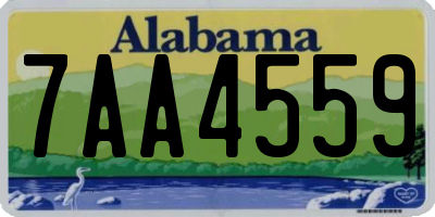AL license plate 7AA4559