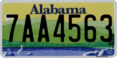 AL license plate 7AA4563