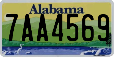 AL license plate 7AA4569