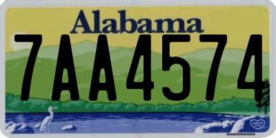 AL license plate 7AA4574