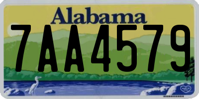 AL license plate 7AA4579