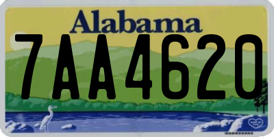 AL license plate 7AA4620