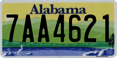 AL license plate 7AA4621
