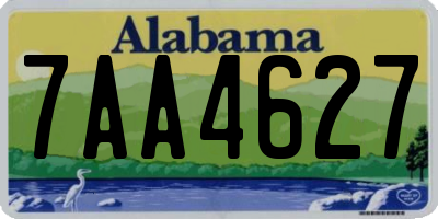 AL license plate 7AA4627