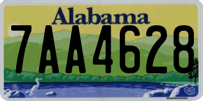 AL license plate 7AA4628