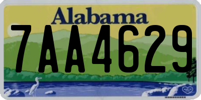 AL license plate 7AA4629