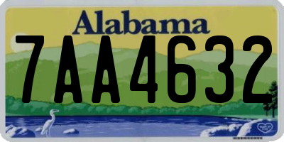AL license plate 7AA4632