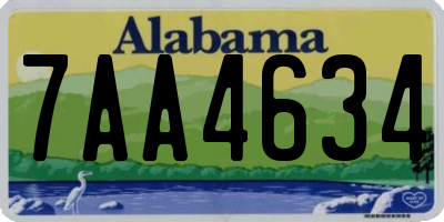 AL license plate 7AA4634