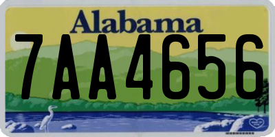 AL license plate 7AA4656