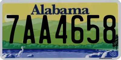 AL license plate 7AA4658