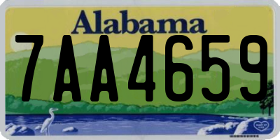 AL license plate 7AA4659